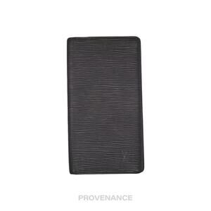 🔴 Louis Vuitton Long Wallet in Black Epi Noir Leather